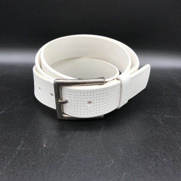 Calvin Klein Other - Calvin Klein white leather belt